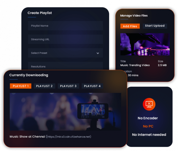 Live video streaming server software & hardware Livebox